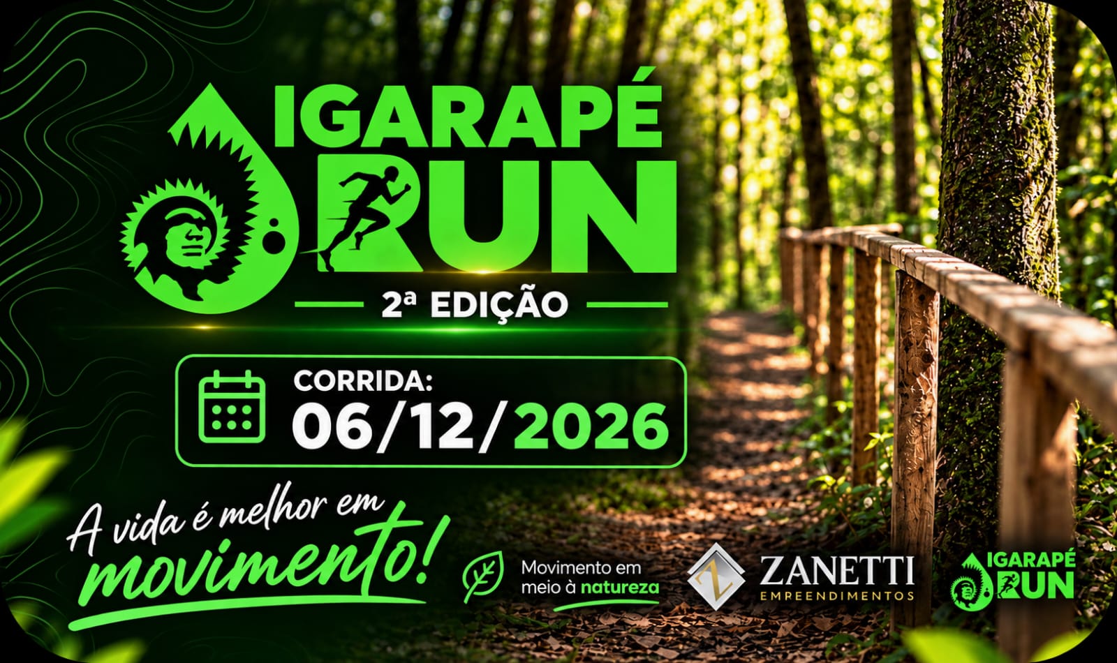 Imagem oficial da Igarapé Run - 2ª Edição