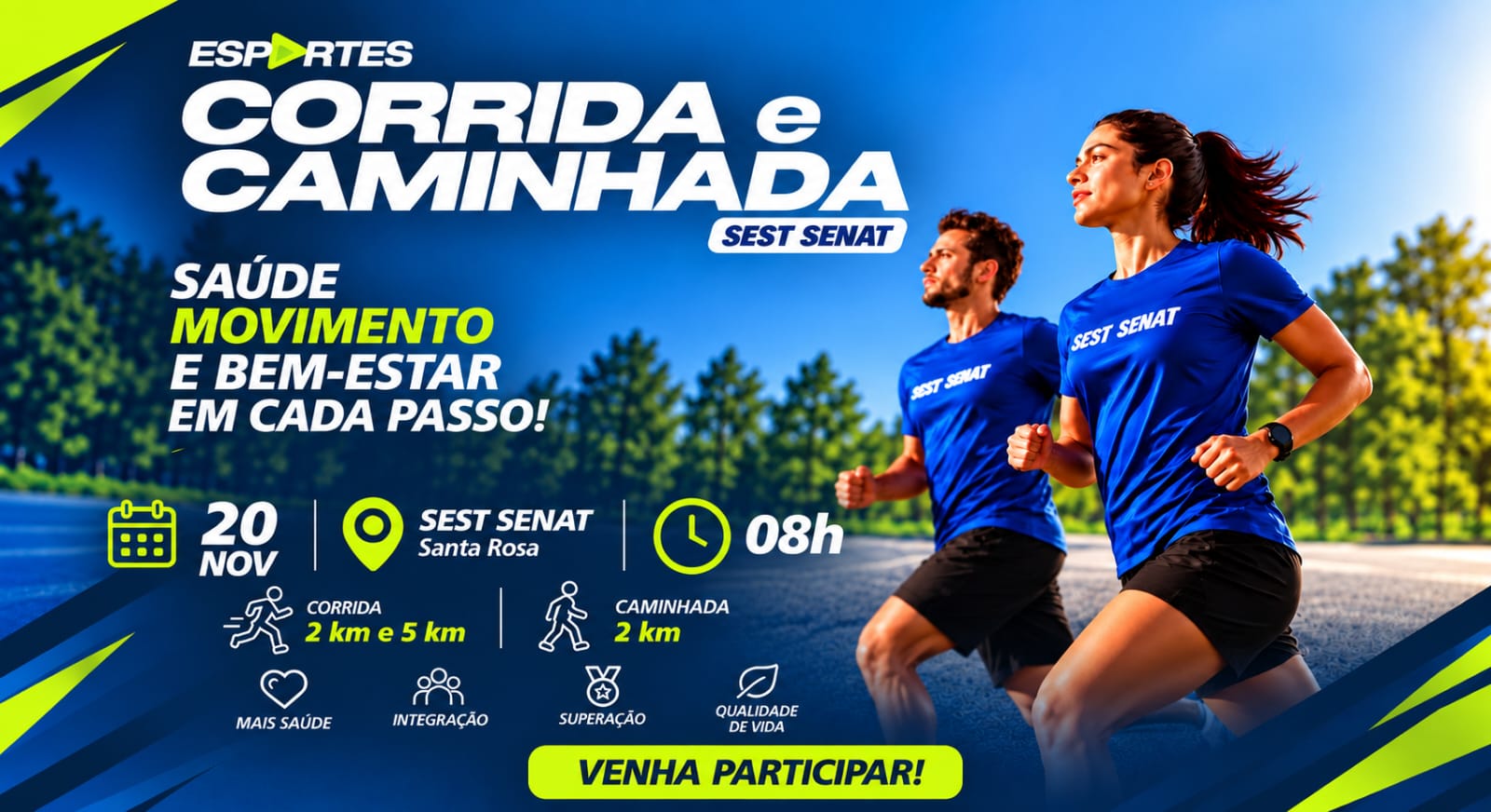 I Corrida e Caminhada do SEST SENAT